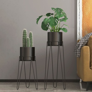 Support à <span class=keywords><strong>fleurs</strong></span> en forme d'épingle à cheveux, support à <span class=keywords><strong>fleurs</strong></span> en <span class=keywords><strong>métal</strong></span> de haute qualité pour l'intérieur et l'<span class=keywords><strong>extérieur</strong></span>, support à plantes de style mid-century pour la décoration de la maison - Product Image 2