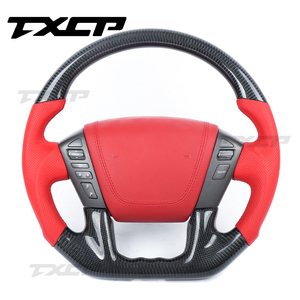 Volante de fibra de carbono personalizado para volante LED <span class=keywords><strong>Nissan</strong></span> Patrol Armada Y62 Y61 - Product Image 1