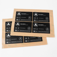 Autocollant personnalisé pour panneau de commande, imprimé en sérigraphie, étiquette transparente en PET pour dispositif LED de fenêtre, membrane de panneau électrique, étiquette en PET