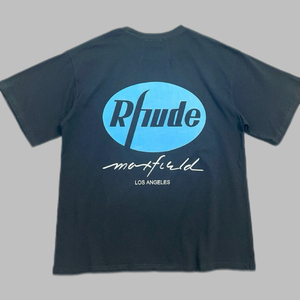 T-shirt unisexe léger à manches courtes 100 % coton, imprimé drapeau léopard montagne lever de soleil, style RHU tendance, 230g, streetwear - Product Image 2