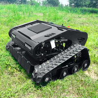 Mesin Pemotong Rumput Robot Crawler Lereng Berkualitas Tinggi Buatan China 500 600 800mm Harga Pabrik Murah dengan Remote Control Bersertifikat CE EPA