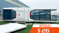 Construction de villas modulaires préfabriquées, hôtels, hôpitaux, centres de glamping à l'étranger, avec aménagement intérieur personnalisé en forme de capsule spatiale