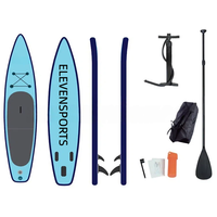 ELEVENSPORTS Planche de paddle gonflable personnalisée avec design et nom sur mesure, SUP tout usage pour acheteurs individuels, MOQ 1