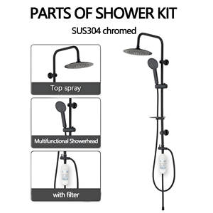 Ensemble <span class=keywords><strong>de</strong></span> <span class=keywords><strong>douche</strong></span> complet avec filtre, élimine les impuretés et la rouille, <span class=keywords><strong>douche</strong></span> <span class=keywords><strong>de</strong></span> plafond purifiante - Product Image 2