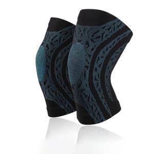Genouillère de compression réglable en nylon épais pour le basketball avec stabilisateurs latéraux et protections antidérapantes – Soulagement de la douleur - Product Image 1