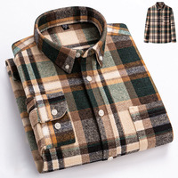 Chemise à carreaux décontractée pour homme avec logo personnalisé, 100% coton, manches longues, fabricant de chemises à carreaux, vente en gros B2B, vêtements