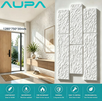 Panneau mural en pierre PU écologique imperméable au design moderne pour la décoration murale intérieure des bâtiments