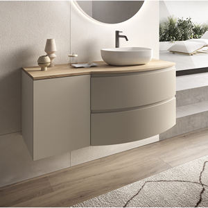 Mobile bagno sospeso MOD. SFERA CM 121 GRIGIO TONALITÀ MATT DOVE - Product Image 1
