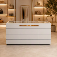 Commode à bijoux moderne en bois à 6 tiroirs avec plateaux en velours, rangement multifonctionnel écologique par MZYX