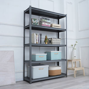 Estantería de Acero Resistente de 5 Niveles Ajustable para el Hogar, con Protección Anticorrosión, Instalación sin Tornillos, Recubrimiento en Polvo - Product Image 5