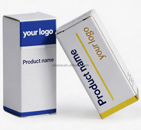 Boîte en papier écologique avec logo personnalisé pour l'emballage de flacons de soins de la peau