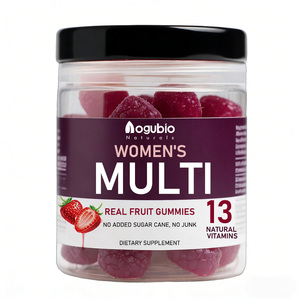 Gomitas Multivitamínicas de Frutas Reales para <span class=keywords><strong>Mujer</strong></span>, Marca Privada OEM, 13 Vitaminas Naturales, Sabor Fresa, 60 Gomitas/Botella - Product Image 1