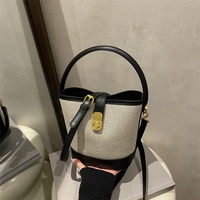 Sac seau tendance Star Lady, style bohème, fermeture à fermoir, printemps-été, simplicité urbaine, couleurs contrastées