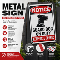 Panneau de signalisation de sécurité professionnel en aluminium, personnalisé, résistant aux intempéries, pour extérieur, plaque d'avertissement durable, signalisation de sécurité pour propriété