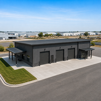 Structure en acier durable au design moderne, résistante aux intempéries, prête pour l'extension solaire, pour bureaux commerciaux, magasins de détail et bâtiments hôteliers