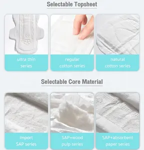 Almohadillas de incontinencia Cobertura máxima Pantalones de período menstrual Servilletas sanitarias orgánicas para mujeres