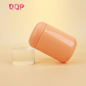 Pot en PET orange de 17 oz, 20 oz, 25 oz pour poudre protéinée, conteneur de qualité alimentaire avec bouchon à vis pour lait en poudre, bonbons, beurre, personnalisable - Product Image 3