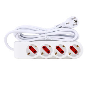 Interruptores de pared Interruptores de botón pulsador Soporte de latón de alta calidad Extensión de tipo de 250V Barato <span class=keywords><strong>Mejor</strong></span> Protector de enchufe de la UE Francia <span class=keywords><strong>Regleta</strong></span> de alimentación - Product Image 2