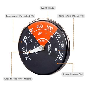 <span class=keywords><strong>Thermomètre</strong></span> <span class=keywords><strong>magnétique</strong></span> en métal <span class=keywords><strong>pour</strong></span> <span class=keywords><strong>poêle</strong></span>, <span class=keywords><strong>thermomètre</strong></span> de surface <span class=keywords><strong>pour</strong></span> <span class=keywords><strong>poêle</strong></span> <span class=keywords><strong>à</strong></span> <span class=keywords><strong>bois</strong></span>, gaz, granulés, avec grand affichage - Product Image 1