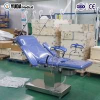Table d'opération électrique pour gynécologie, examen GYN, étriers multifonctionnels en acier inoxydable, certifiée CE, YUDA Medical
