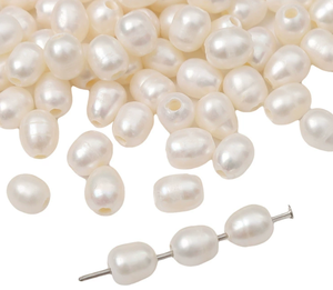 Precio de fábrica, cuentas de perlas blancas de agua dulce de 10-11mm, perlas de arroz con agujero grande, Color Natural suelto para la fabricación de joyas 2025 - Product Image 3
