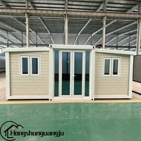 Casa Móvil de Instalación Rápida, Casa Contenedor Expandible de 20 pies/40 pies con Cocina, Dormitorio, Sala de Estar, Diseño Arquitectónico Prefabricado