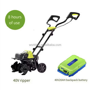 Motoculteur multifonctionnel AEAI à double batterie, à essence, pour le désherbage et le travail du sol, avec engrenage central - Product Image 4