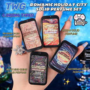 TWG Romanic Holiday City Coffret de parfums solides Parfum solide de poche portable Parfum délicat et lisse Parfum solide longue durée - Product Image 6