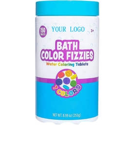 Bombas de Baño Efervescentes con Aroma a Coco, No Tóxicas, 12 Unidades, 7 Colores, con Logotipo Personalizado, para Niños, OEM Disponible - Product Image 1