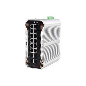 Commutateurs réseau PoE industriels gérés 16 ports 10G Uplink L2+ pour caméra CCTV - Product Image 2