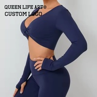 Atasan Crop Kustom Verdant Strokes untuk Wanita Remaja, Bahan Denim Batik Spandex, Cetak Tie-Dye, Pola 3D, Lubang Mesin, Model Bandage