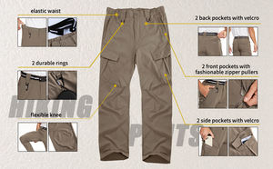 El último diseño produce pantalones de bolsillo multifuncionales antiarañazos impermeables pantalones de senderismo al aire libre personalizados - Product Image 6