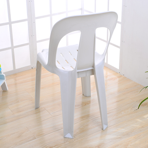 Sillas <span class=keywords><strong>de</strong></span> Jardín Apilables <span class=keywords><strong>de</strong></span> Plástico para Exteriores, Blancas, Antideslizantes, para Cocina, Taller, Restaurante, Patio, Villa, Parque - Product Image 3