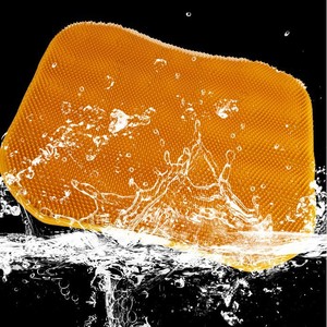 Silicone <b>Back</b> <b>Scrubber</b> Mat Extra Large Thick Massage Pad <b>For</b> Bath <b>Shower</b> Skin Care TPE Material Orange Blue Color - Product Image 2