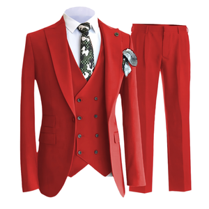 Abiti da lavoro e smoking da uomo più venduti per l'abbigliamento dello sposo. Giacche da uomo in tre pezzi traspiranti da sposa. - Product Image 4