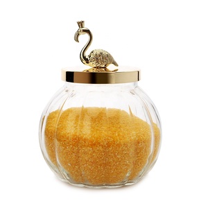 Cheap Price glass jars with lids food storage jar glass airtight canister
