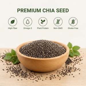 Semi di Chia Biologici all'Ingrosso Direttamente dalla Fabbrica, Confezionamento Personalizzato OEM Disponibile, i Distributori Possono Personalizzare <span class=keywords><strong>Etichette</strong></span> e Sacchetti Sottovuoto - Product Image 2