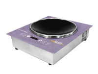 Cuisinière électrique infrarouge portable concave avec plaque en verre céramique incurvée, commande tactile, brûleur unique pour la cuisine à domicile