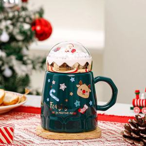 OEM Factory Giveaways 450mL Spider Man Cerámica Taza sin pintar Bisque Christmas Cup Gift Set - Product Image 3
