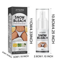 Crème éclaircissante et blanchissante bio 30 ml pour les parties intimes, les aisselles, la zone du bikini, les taches sombres, tous types de peau