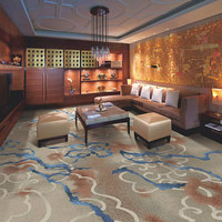 Axminster Hotel Wand-zu-Wand-Steppenteilreste 3D-Blumen-Design individuelles Muster Wolle Nylon Schlafzimmer Gebetswagen Banketthallen