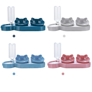 Nuevo comedero ecológico para mascotas y cuenco de agua para PC, cuenco pequeño doble para gatos y perros, accesorios ligeros y automáticos para mascotas - Product Image 3