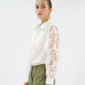 Camicetta bianca da <span class=keywords><strong>donna</strong></span> top camicia da <span class=keywords><strong>donna</strong></span> e camicie a maniche lunghe blusa <span class=keywords><strong>eleganti</strong></span> da ufficio <span class=keywords><strong>camicette</strong></span> da <span class=keywords><strong>donna</strong></span> - Product Image 2