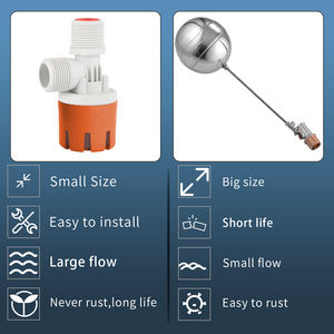Katup Pelampung Perawatan Mudah 1/2 inci untuk Tempat Minum Kuda, Katup Pelampung Tempat Minum Babi 1 inci, Katup Air Mancur Minum Ternak 3/4 inci - Product Image 3