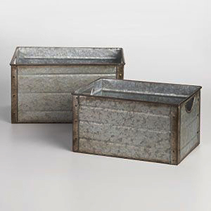 Maceta decorativa de Metal para el hogar y el jardín para la decoración del hogar Maceta de hierro galvanizado en macetas de diseño en relieve - Product Image 2