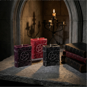 Bougie parfumée d'<span class=keywords><strong>aromathérapie</strong></span> rituelle mystique, décoration spirituelle pour la maison, design <span class=keywords><strong>livre</strong></span> de sorts magiques - Product Image 3