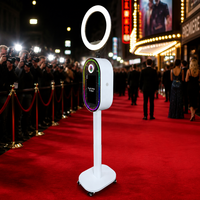 Cabina de Fotos con Espejo Inteligente, Pantalla Táctil de 15.6 Pulgadas, Cabina de Fotos DSLR con Luz LED RGB, Venta al por Mayor de Fábrica