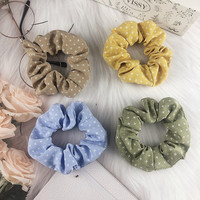 Nouveau style : Élastique à cheveux en tissu à étoiles cloutées, fait main, motif dessin animé, haute élasticité, accessoires pour cheveux pour femmes, Puyun Yiwu City