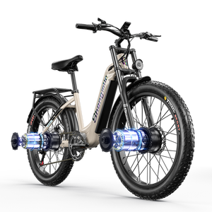 Bicicleta de Montaña S700 OEM ODM de 48v 1000W*2 con Doble Motor para Adultos, 7 Velocidades, con Frenos de Aceite para Ciudad y Nieve - Product Image 6