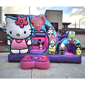 Château gonflable Mickey et <span class=keywords><strong>Minnie</strong></span> Mouse / Château gonflable pour enfants avec toboggan, <span class=keywords><strong>jeu</strong></span> d'intérieur et d'extérieur - Product Image 4